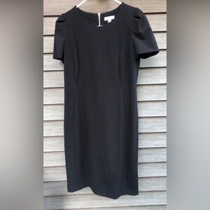 NWOT Calvin Klein Short Tulip Sleeve Dress never worn Size 14 gold zipper back